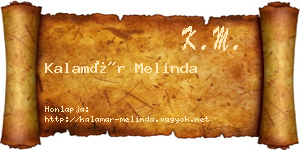 Kalamár Melinda névjegykártya