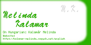 melinda kalamar business card