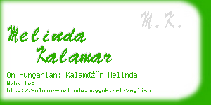 melinda kalamar business card